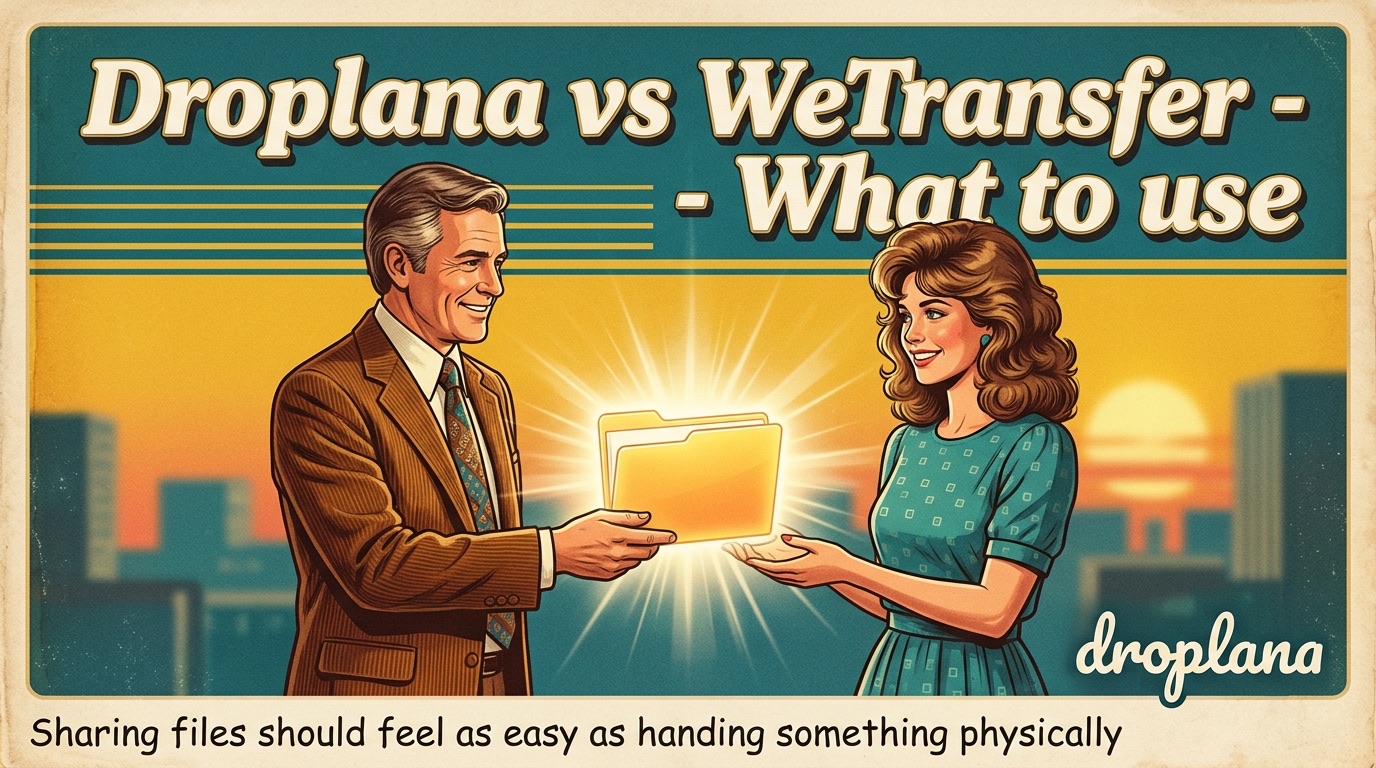 Droplana vs WeTransfer - What to use in 2026