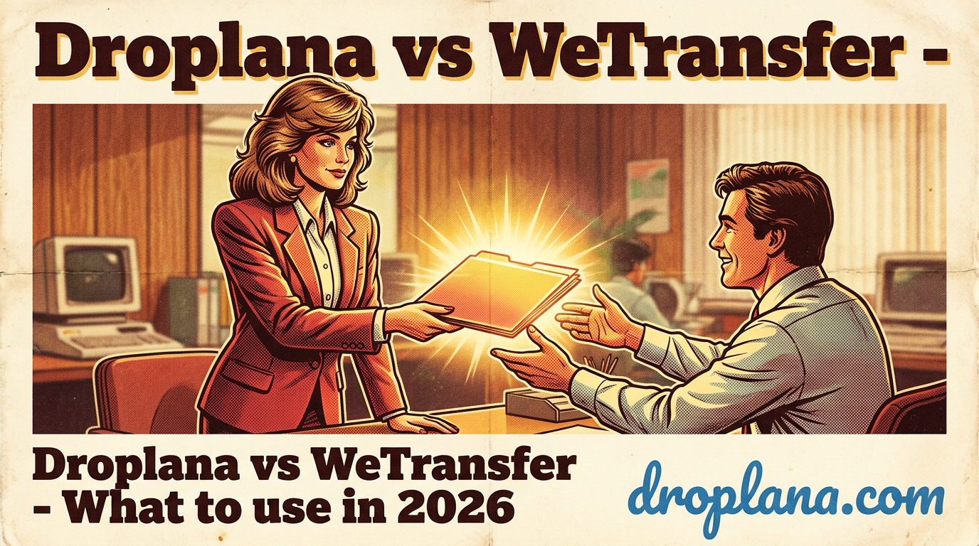Droplana vs WeTransfer - What to use in 2026